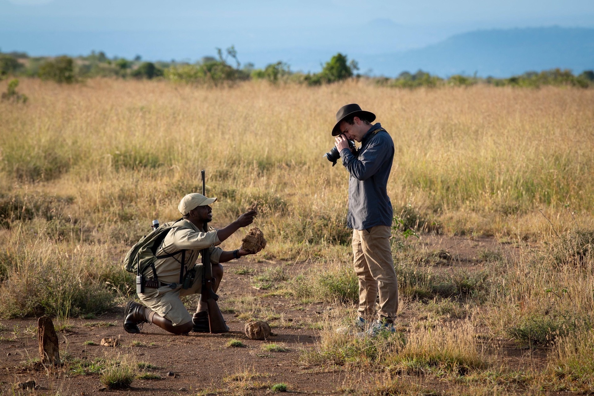 Safari guide on a walking safari