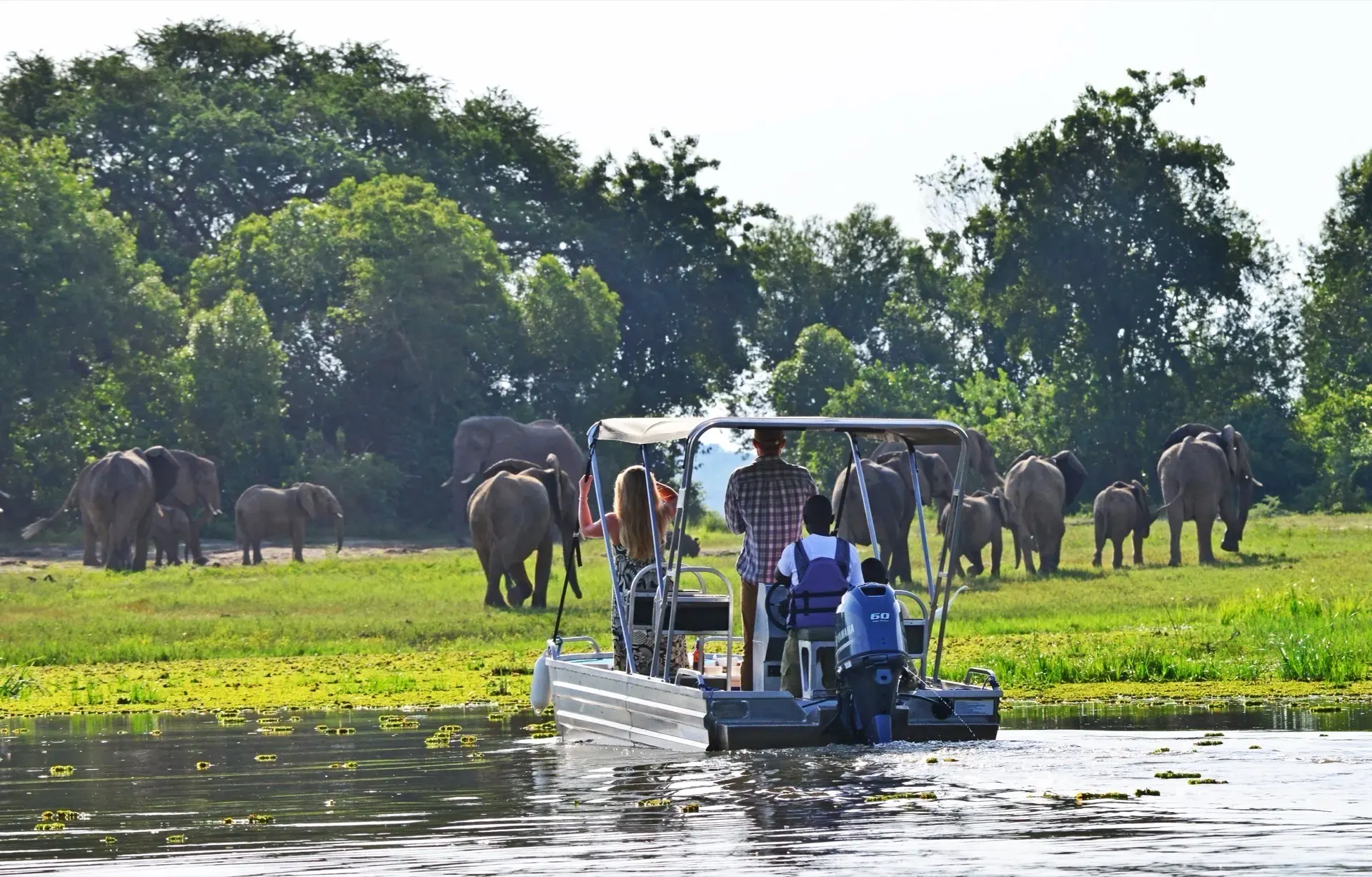 Private Helicopter Flight over Murchison Falls